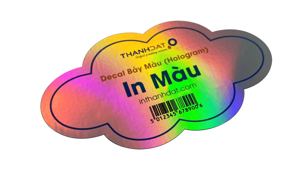 Tem nhãn decal bảy màu hologram, sticker – Nâng tầm thương hiệu sản ...